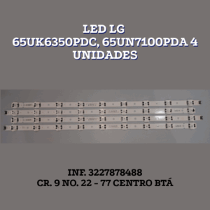 LED LG 65UK6350PDC, 65UN7100PDA 4 unidades